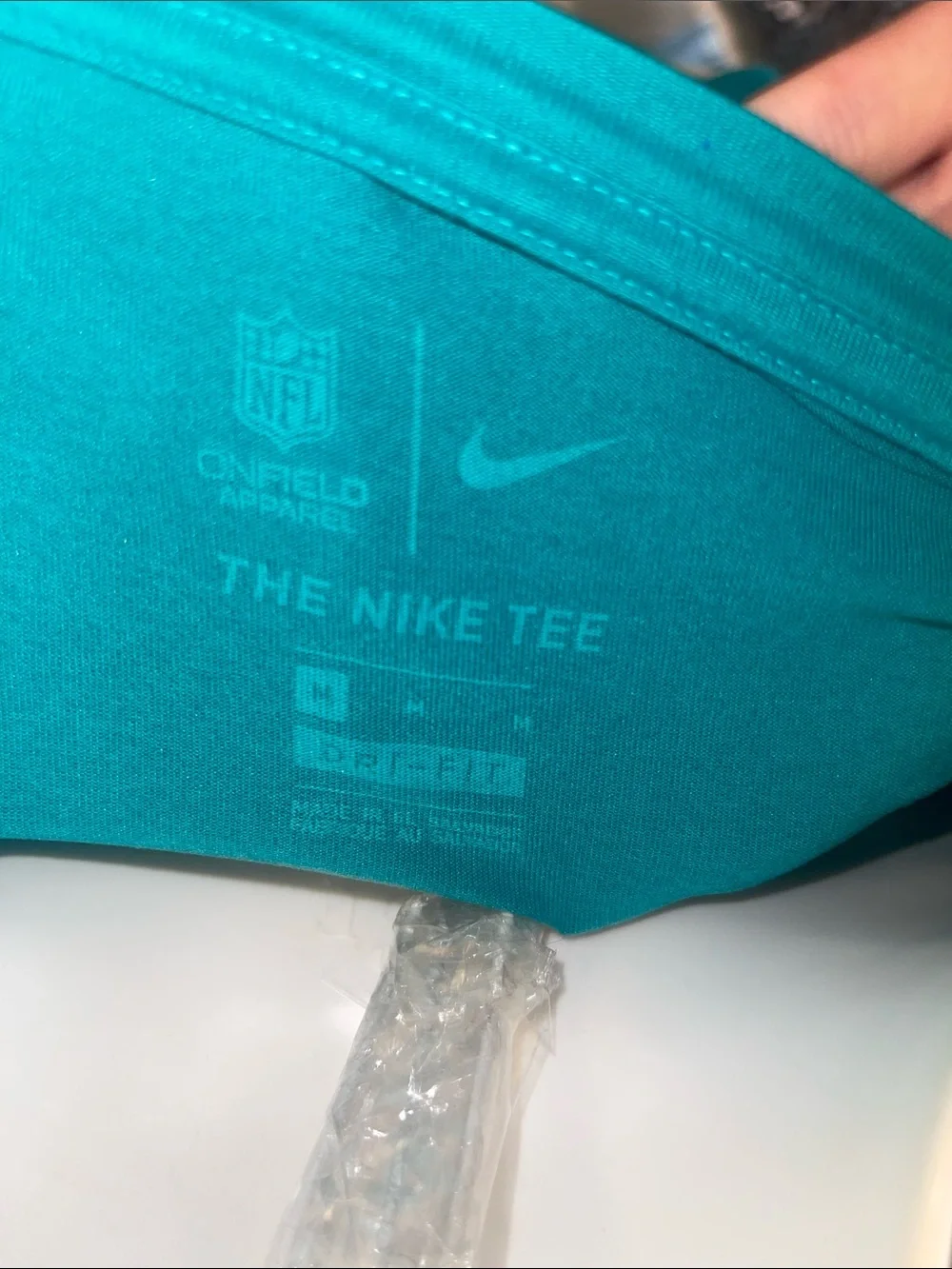 Nike Teal Miami Dolphins Long Sleeve Performance Top